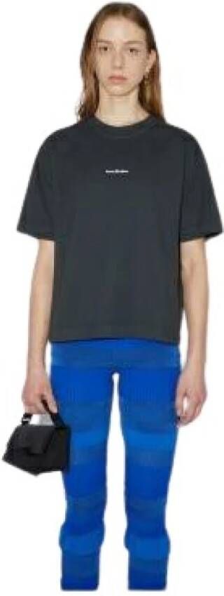 Acne Studios T-shirt met logo Grijs Dames