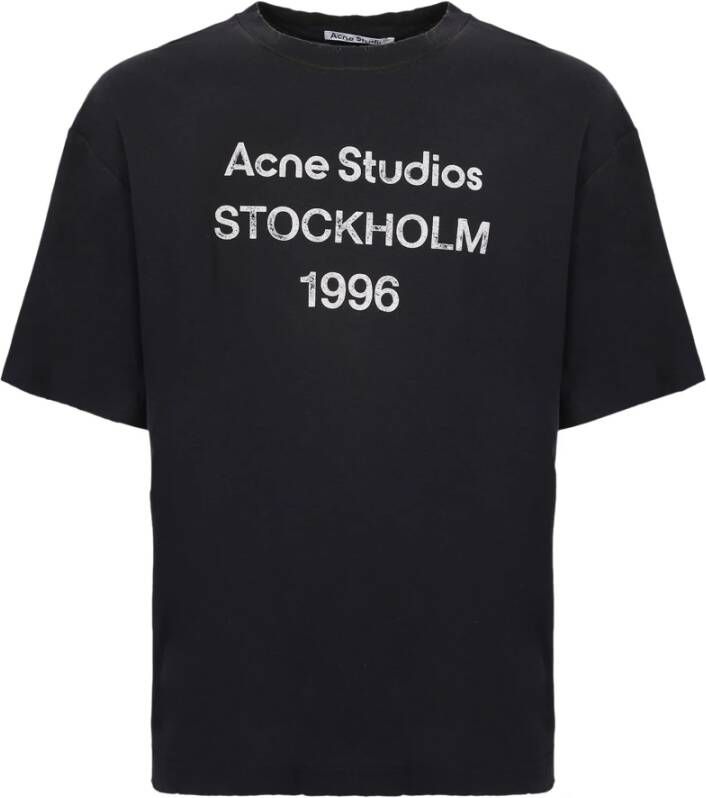 Acne Studios T-shirt Zwart Heren