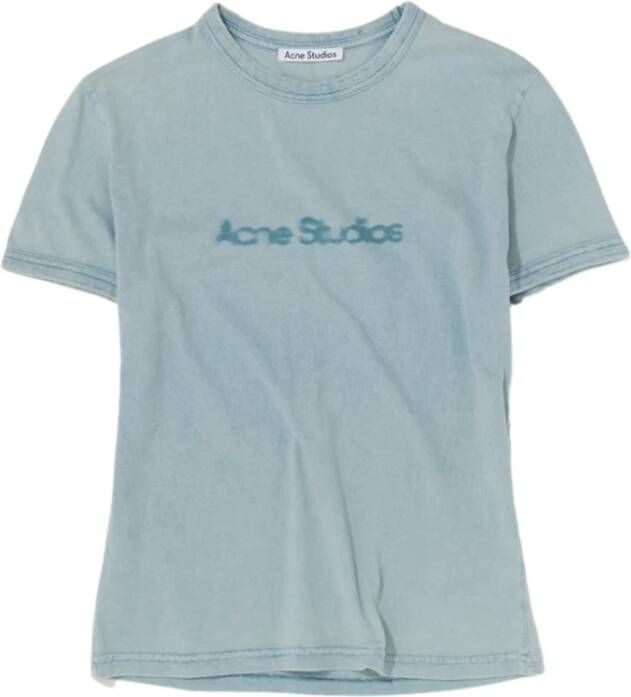 Acne Studios T-Shirts Klassieke Collectie Blue Dames