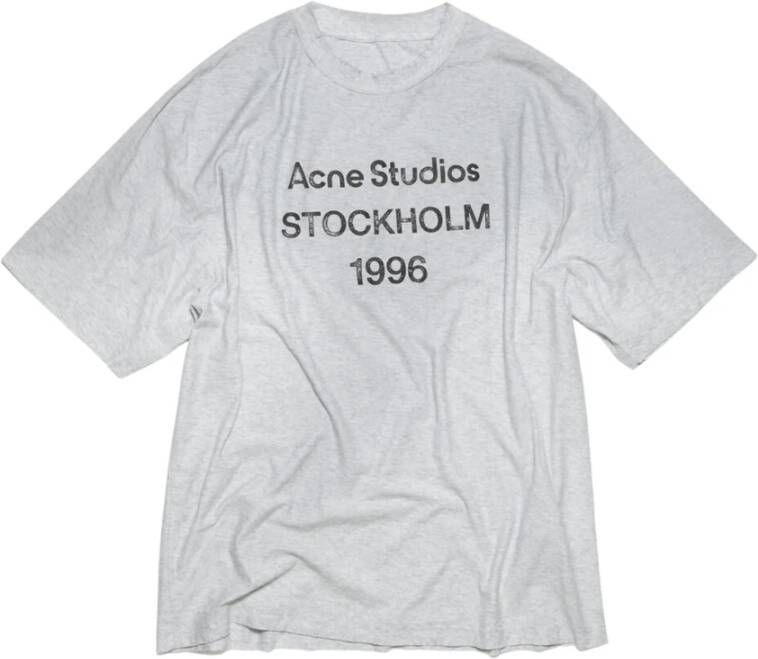 Acne Studios T-Shirts Grijs Heren