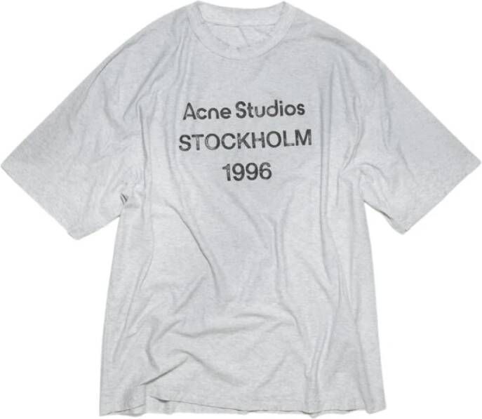 Acne Studios T-Shirts Grijs Heren
