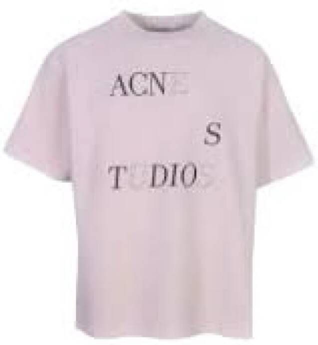 Acne Studios T-Shirts Roze Heren