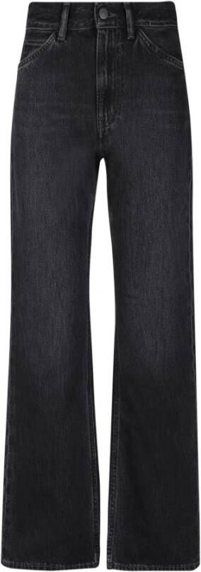 Acne Studios Vintage Hoge Taille Zwarte Jeans Zwart Dames