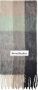 Acne Studios Vally Sjaal in Groen Grijs en Zwart Alpacawol Green Unisex - Thumbnail 1