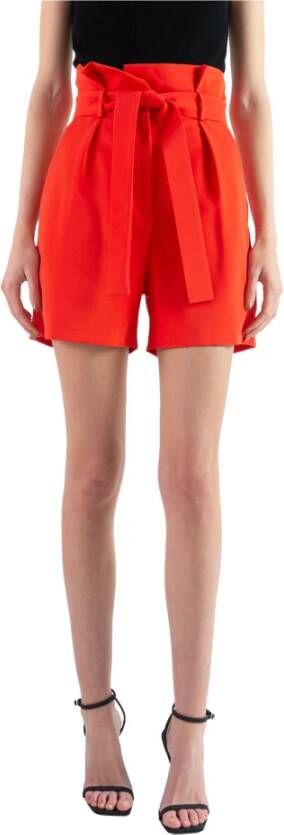 Actualee 8107-0038 fabric shorts Rood Dames