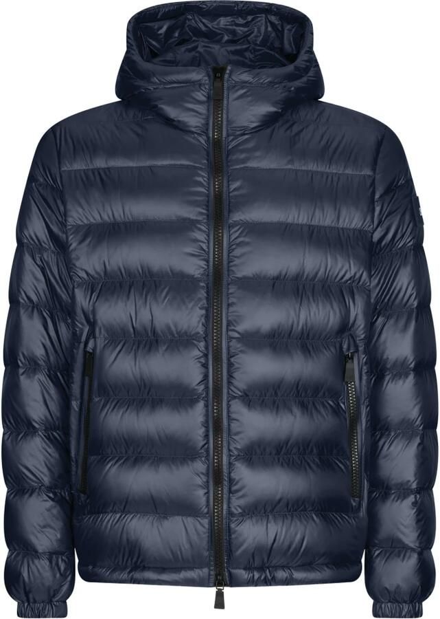 Add Blauwe hoodie met ritssluiting zakken Blue Heren - Foto 3