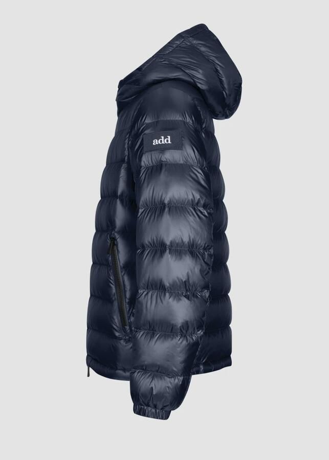 Add Blauwe hoodie met ritssluiting zakken Blue Heren - Foto 2