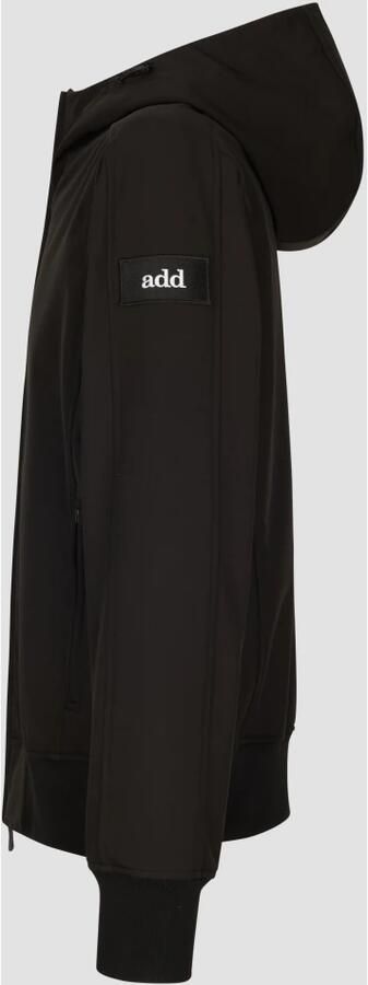 Add Zwarte hoodie met ritssluiting zakken Black Heren - Foto 2