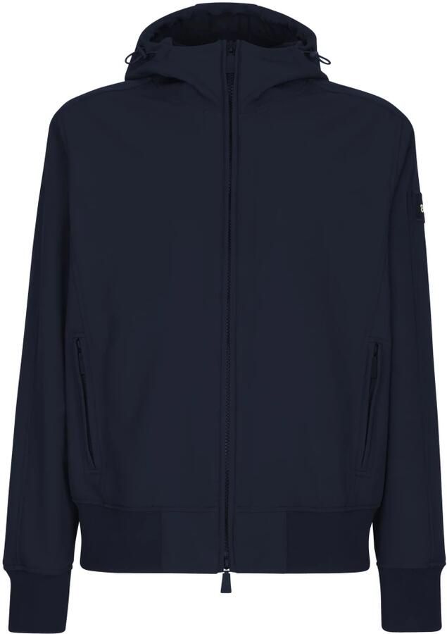 Add Blauwe hoodie met ritssluiting zakken Blue Heren - Foto 3