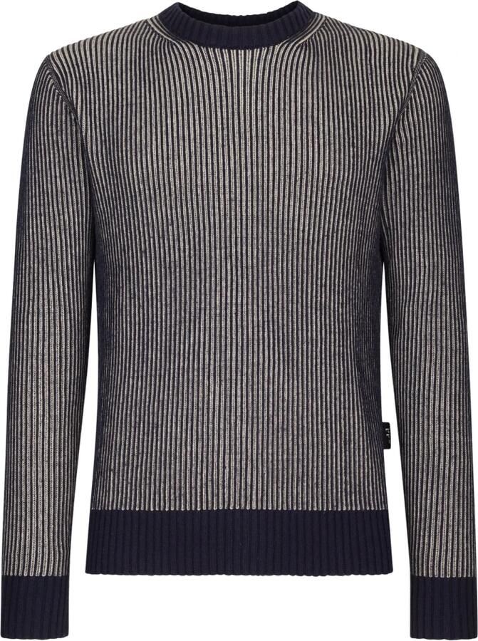 Add Trui IN Dubbele Zijden RIB Blue Heren - Foto 2