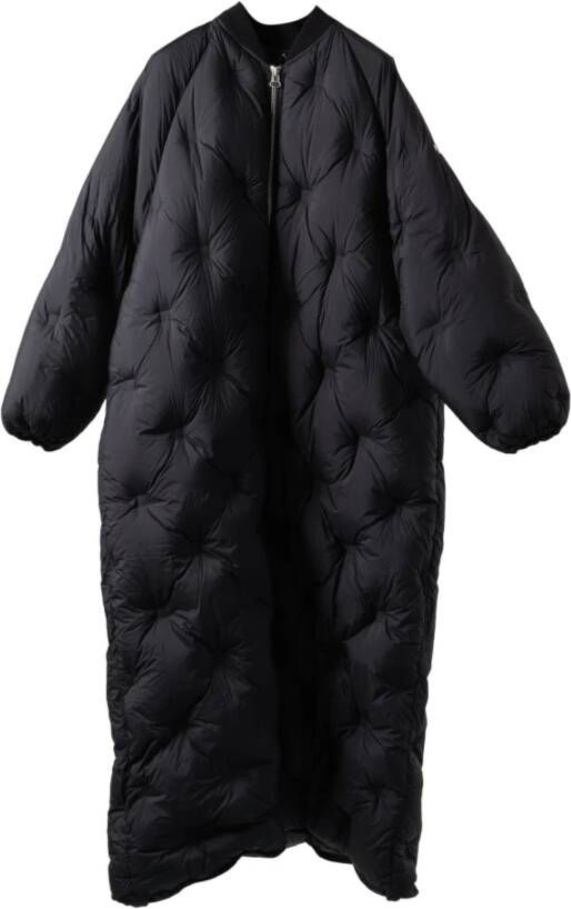 Add Ultieme Luxe Lange Oversize Bomber Donsjas Zwart Dames