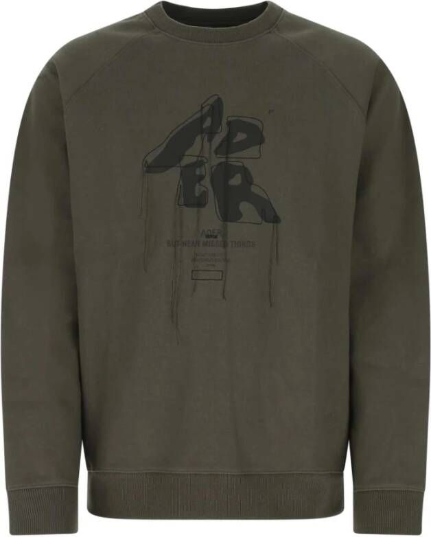 Ader Error Groene katoenmix sweatshirt Green Heren