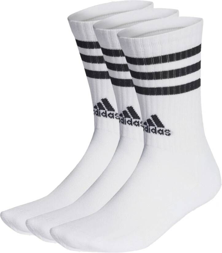 Adidas 3-pack lage 3-Stripes sokken Wit Unisex