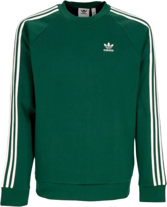 Adidas 3-Stripes Crewneck Sweatshirt Groen Heren