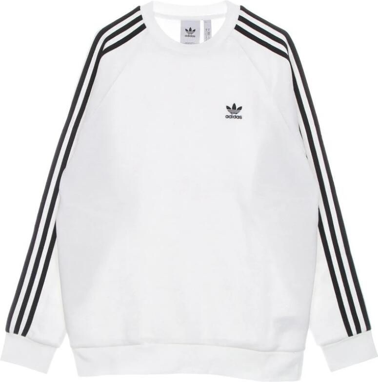 Adidas Originals Trainingsshirt Adicolor Clics 3-Stripes Crew Sweatshirt White Heren - Foto 3