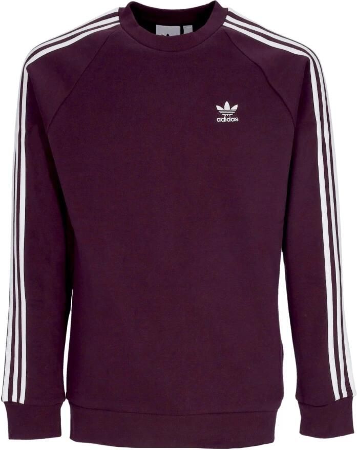 Adidas 3-Stripes Crewneck Sweatshirt Shadow Maroon Brown Heren
