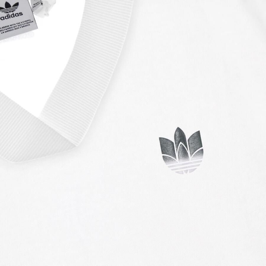 Adidas 3D Trefoil Tee Jurk Wit White Dames