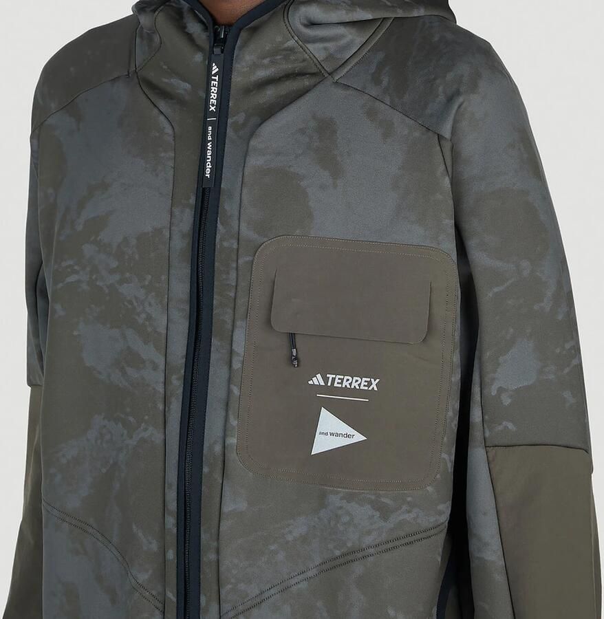 Adidas Avontuurlijke Grafische Print Hoodie Jas Meerkleurig Heren - Foto 3