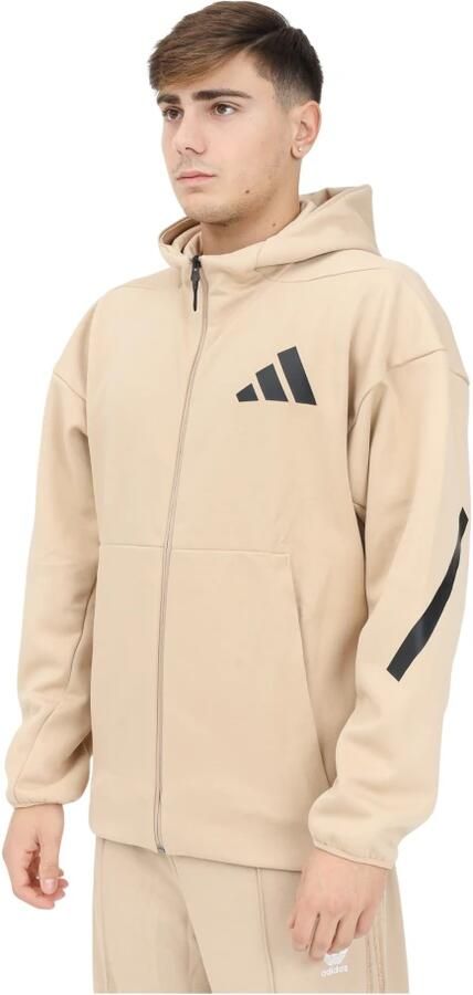 Adidas Beige Zip Sweater Z.n.e. Heren Beige Heren - Foto 5