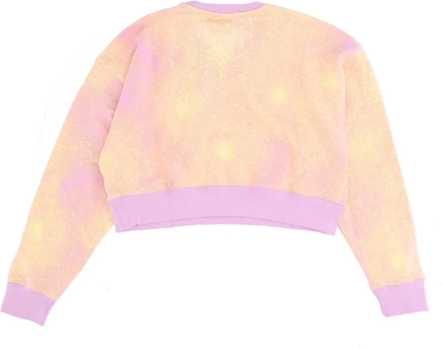 Adidas Bliss Lilac Cropped Lichtgewicht Crew Neck Sweatshirt Yellow Dames - Foto 4