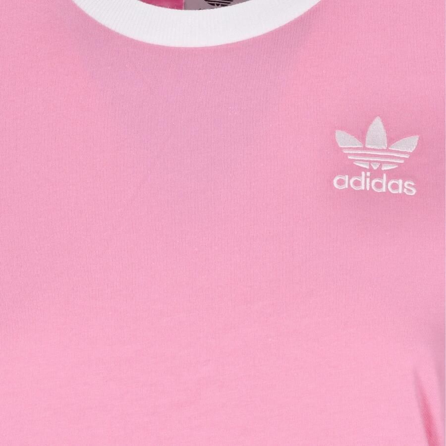 Adidas Originals T-shirt met labelstitching model '3 Stripes Tee'