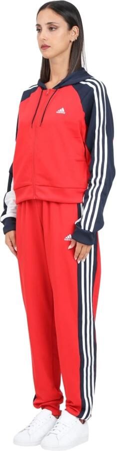 Adidas Boldblock Rood en Blauw Trainingspak Red Dames