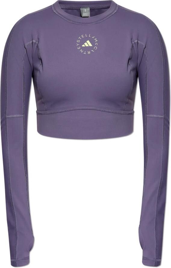 Adidas by Stella McCartney TrueStrength Yoga Croptop met Lange Mouwen