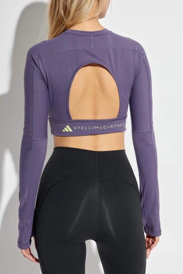 Adidas by Stella McCartney TrueStrength Yoga Croptop met Lange Mouwen - Foto 5