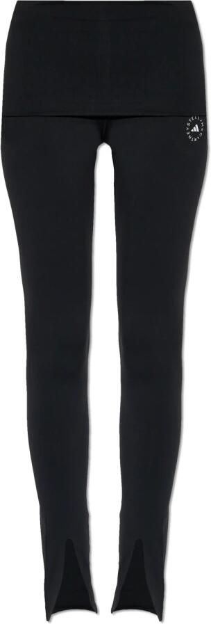 Adidas by stella mccartney Leggings met uitsnijdingen Black Dames