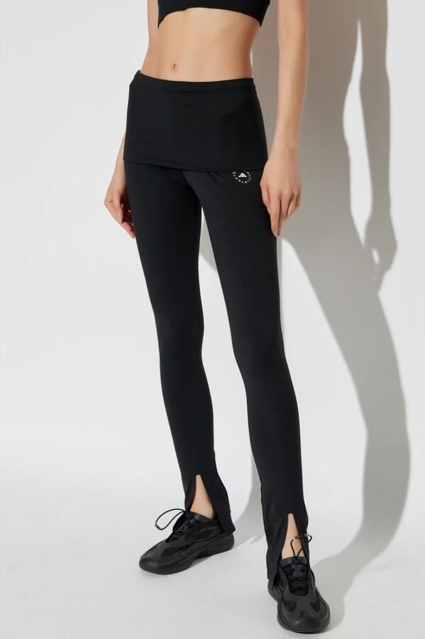 Adidas by stella mccartney Leggings met uitsnijdingen Black Dames - Foto 4