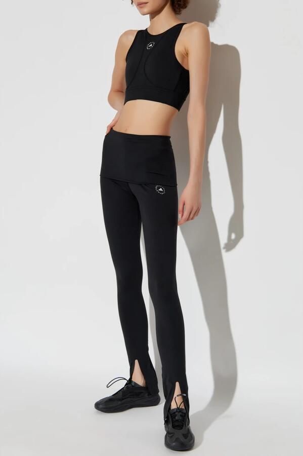 Adidas by stella mccartney Leggings met uitsnijdingen Black Dames - Foto 3