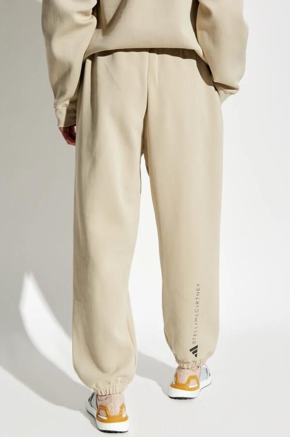 Adidas by stella mccartney Sweatpants met bedrukt logo Beige Dames - Foto 5