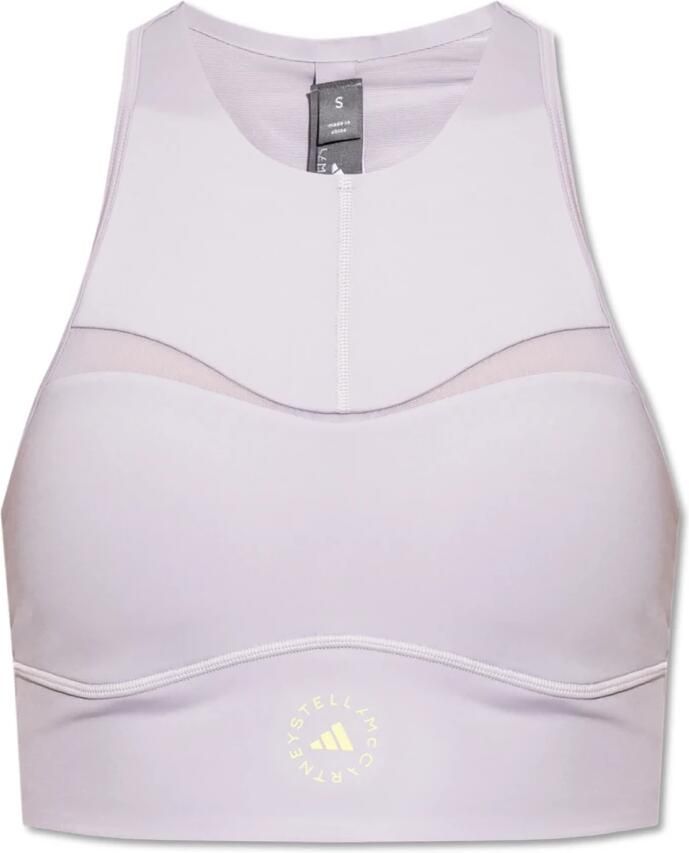 Adidas by stella mccartney Training Top met Logo Gray Dames
