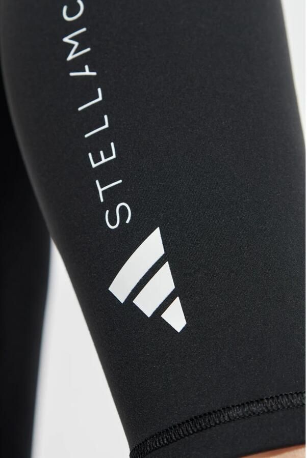 Adidas by stella mccartney Zwarte broek met elastische tailleband Black Dames - Foto 2