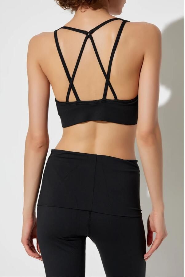 Adidas by stella mccartney TrueStrength Yoga Sportbeha Black Dames - Foto 3