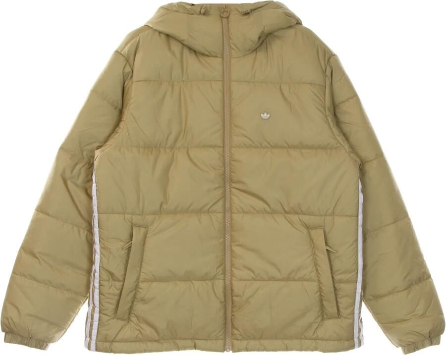 Adidas Capuchon Puff Beige Donsjas Beige Heren