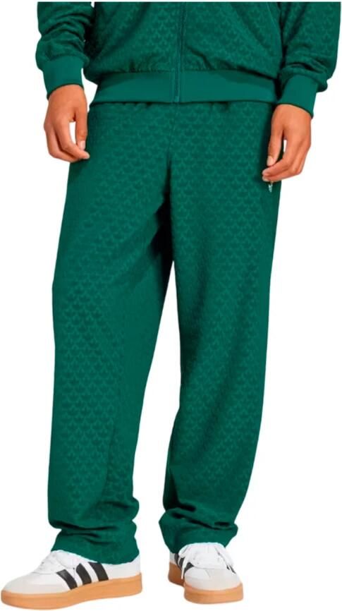 Adidas Casual Gedrapeerde Broek met Ritszakken Green Heren - Foto 3