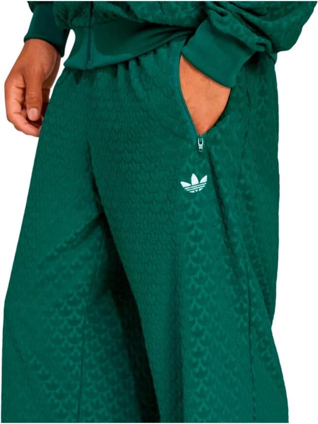 Adidas Casual Gedrapeerde Broek met Ritszakken Green Heren - Foto 2