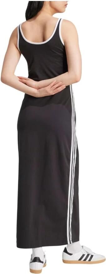 Adidas Originals Adicolor 3-Stripes Maxi Tank Jurk Zwart- Dames Zwart - Foto 9
