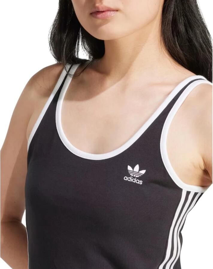Adidas Originals Adicolor 3-Stripes Maxi Tank Jurk Zwart- Dames Zwart