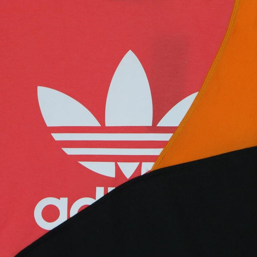 Adidas Colorblock Tee Heren T-shirt Zwart Oranje Multicolor Heren - Foto 2
