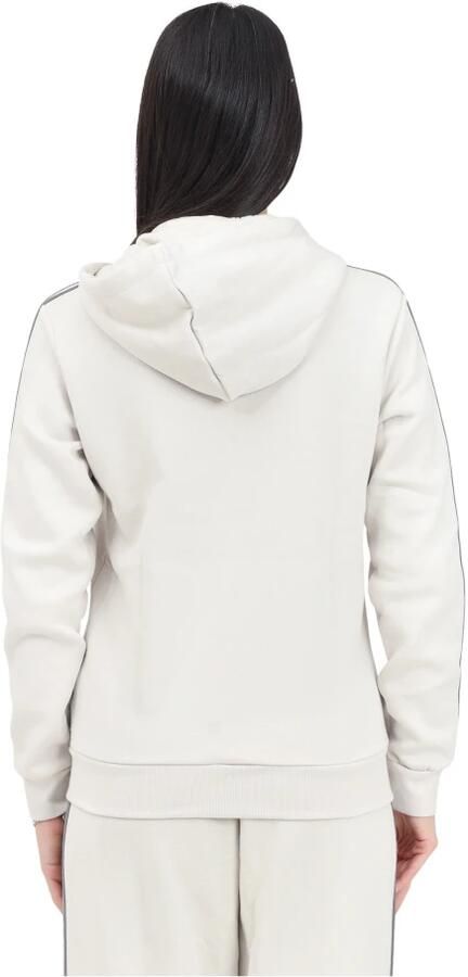 Adidas Essentials 3-Stripes beige Hoodie White Dames