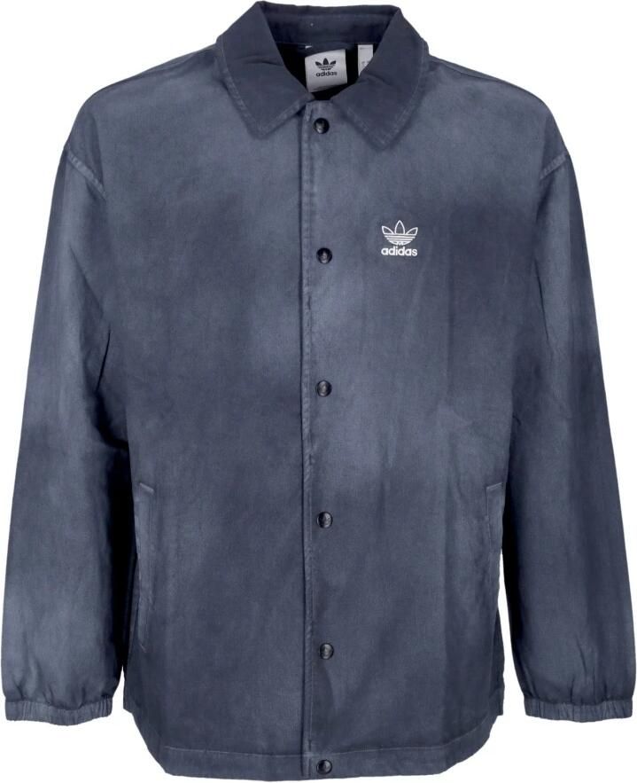 Adidas Essentials Coach Jacket & Dye Coach Shirt Black Heren