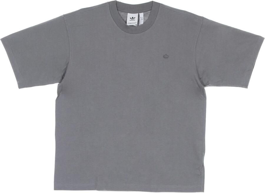 Adidas Grijze Classic Tee met Trefoil Logo Gray Heren