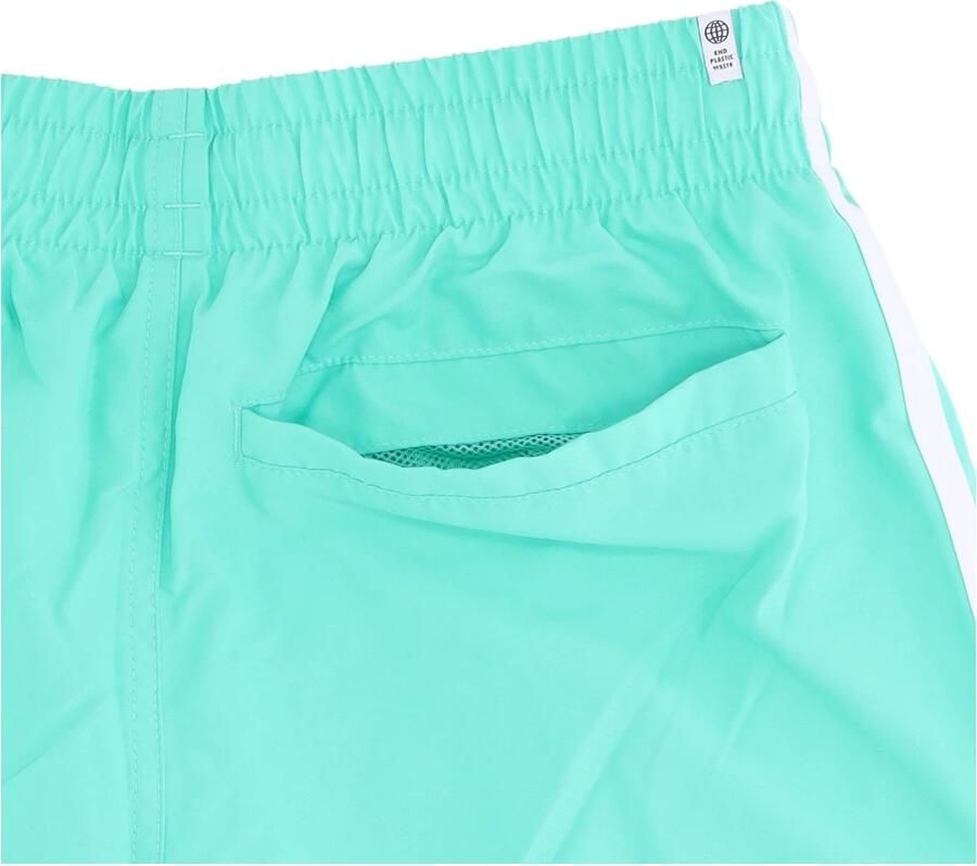 Adidas Groene 3-Stripes Zwembroek met Zakken Green Heren - Foto 2