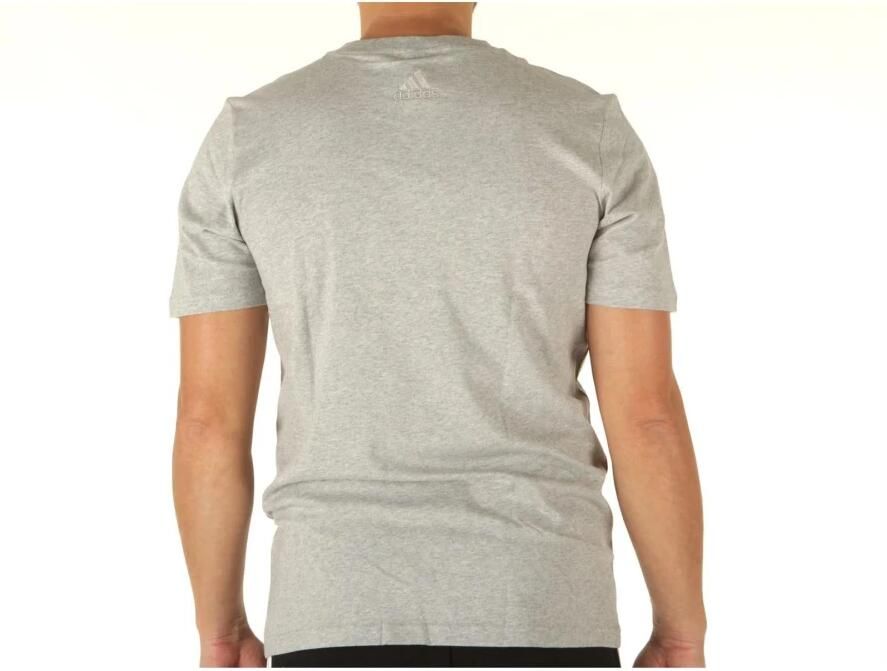 Adidas Grijze Performance T-shirt met wit logo Gray Heren