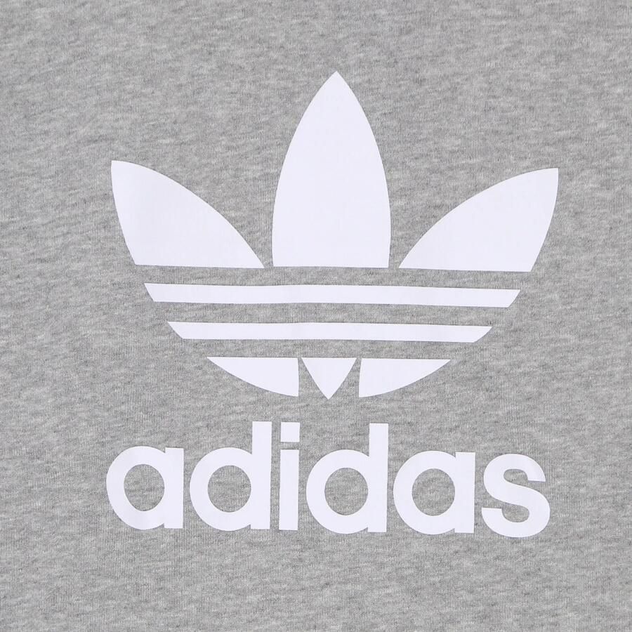 Adidas Klassieke Crewneck Sweatshirt Grijs Heather Wit Gray Heren