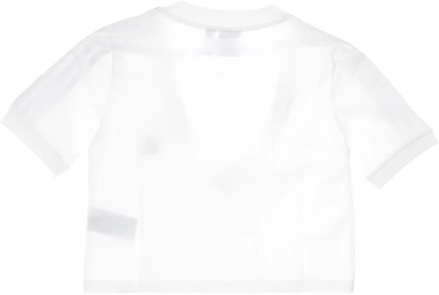 Adidas Originals Stijlvolle Witte Cropped Tee Hc2036 White Dames - Foto 4