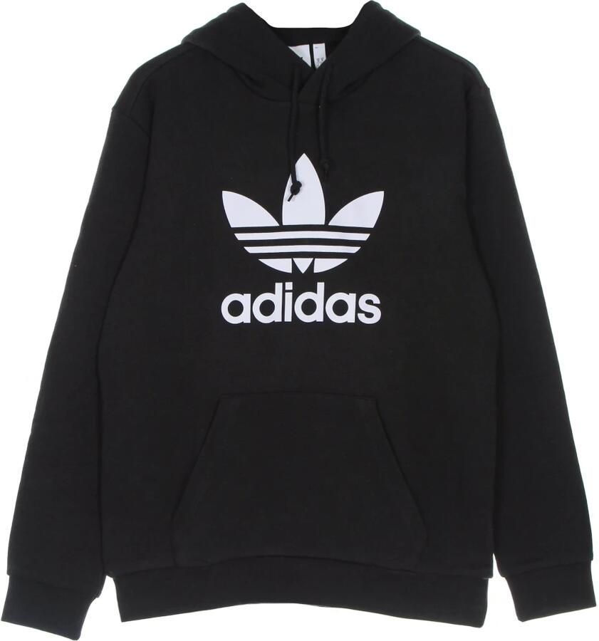 Adidas Klassieke Trefoil Lichtgewicht Hoodie Zwart Wit Black Heren - Foto 3
