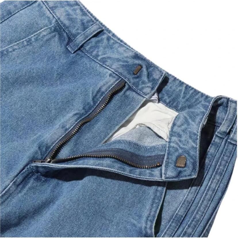 Adidas Kleurrijke high-waisted jeans met iconische strepen Blue Dames